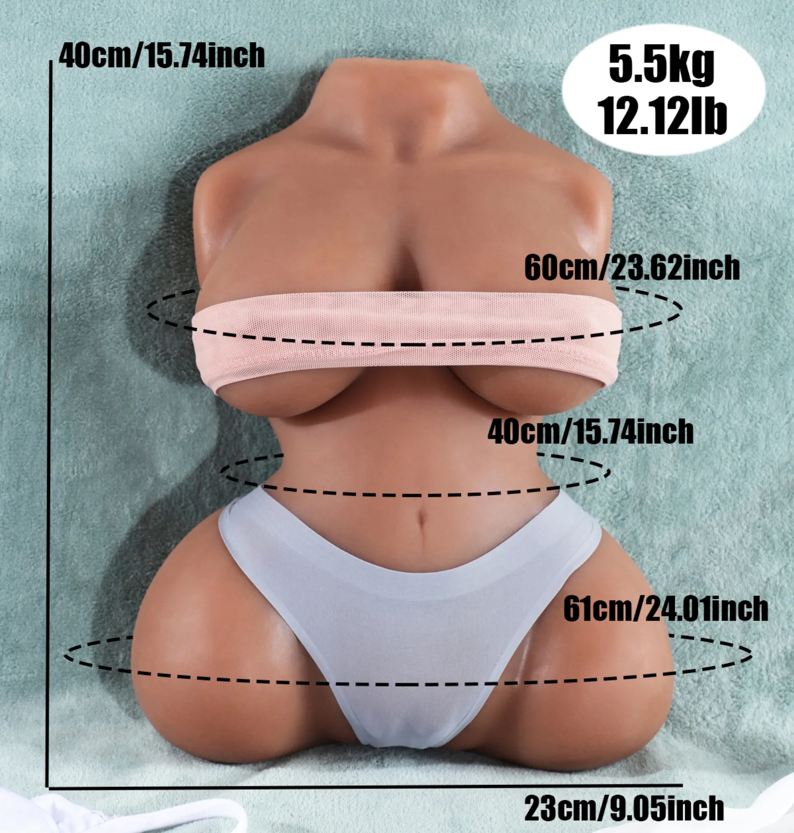 MZRAI Wynn 6.5kg Female TPE Torso Doll, Compact Curvy Torso | EU Stock — photo 1