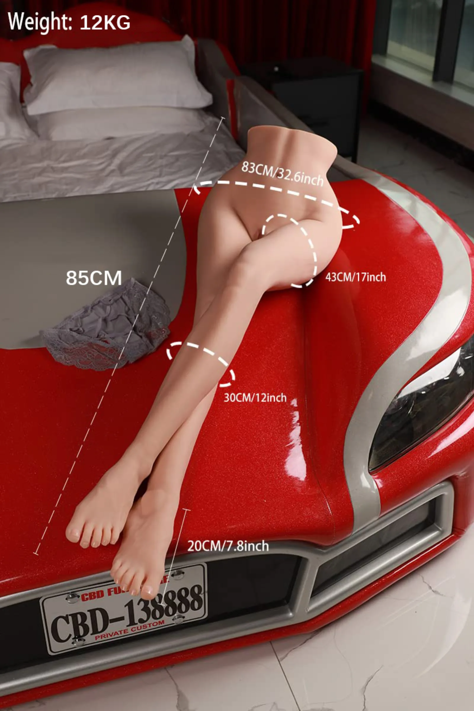 MZRAI Aviva 90cm TPE Leg Mold, 85Cm Leg Mold | EU Stock — photo 2