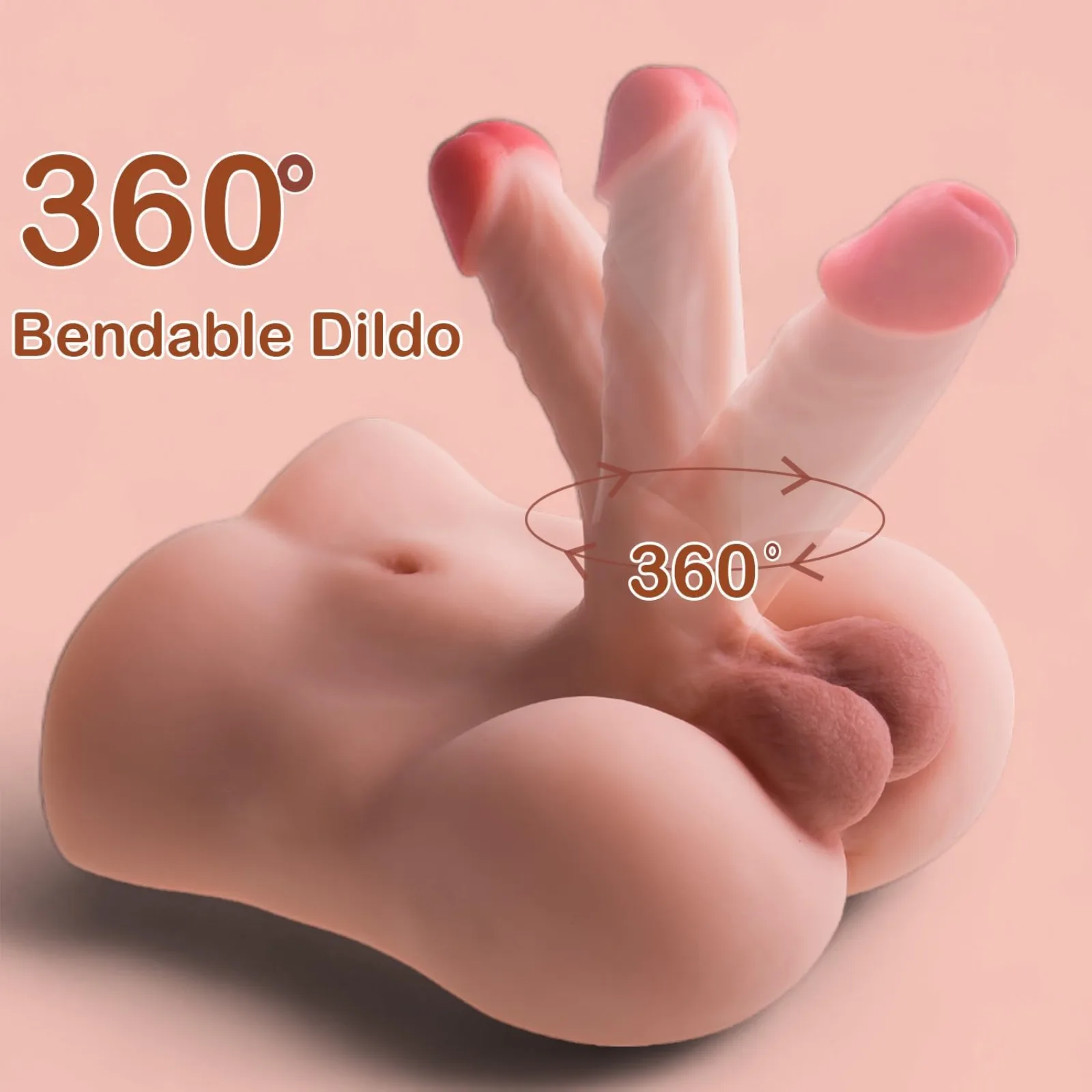 MZRAI Noor 3kg Big Butt TPE Doll, Dildo-Integrated Hip | EU Stock — photo 3