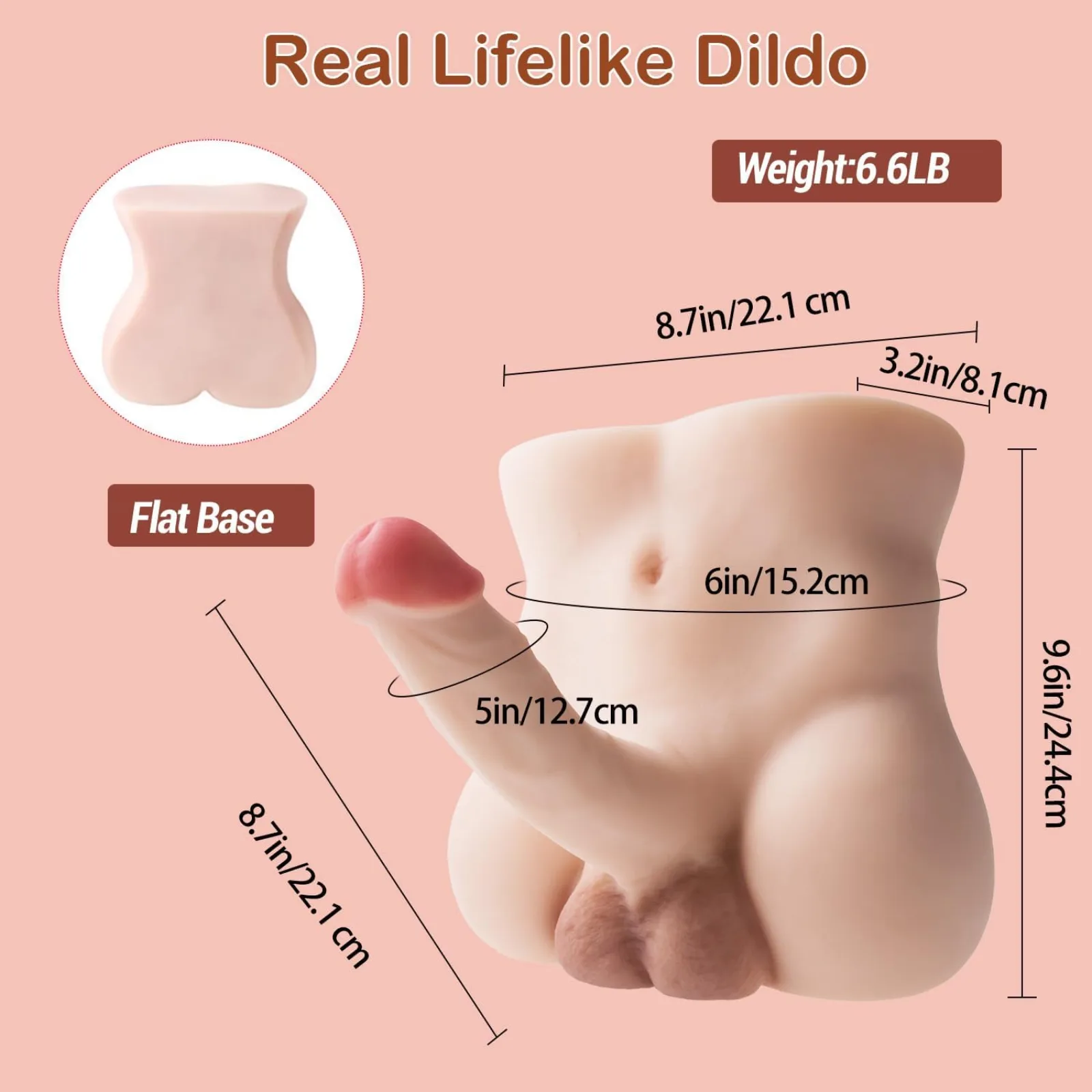 MZRAI Noor 3kg Big Butt TPE Doll, Dildo-Integrated Hip | EU Stock — photo 5