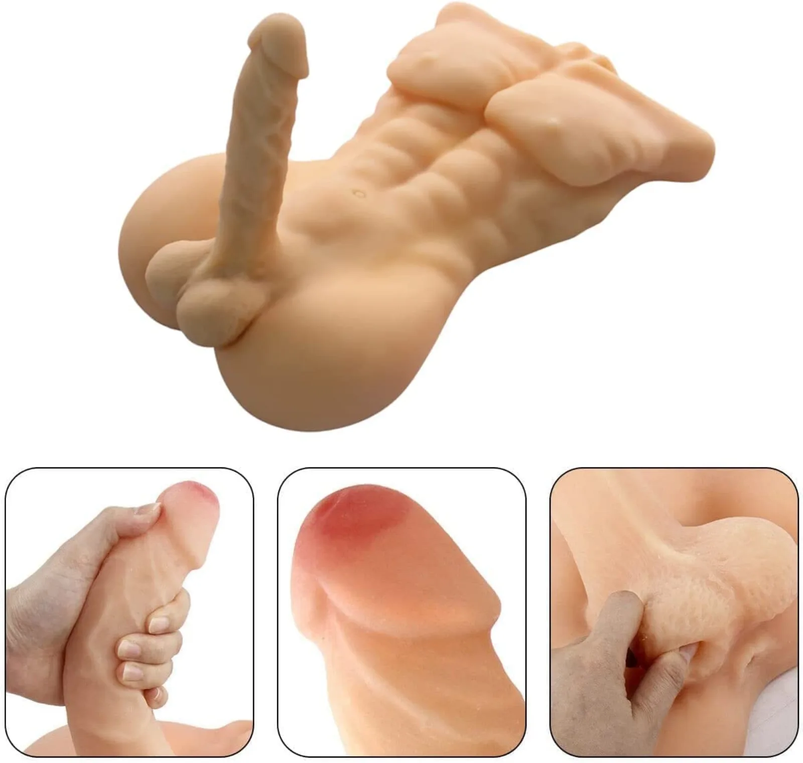 MZRAI Dominic 8kg Male TPE Torso Doll | EU Stock — photo 5