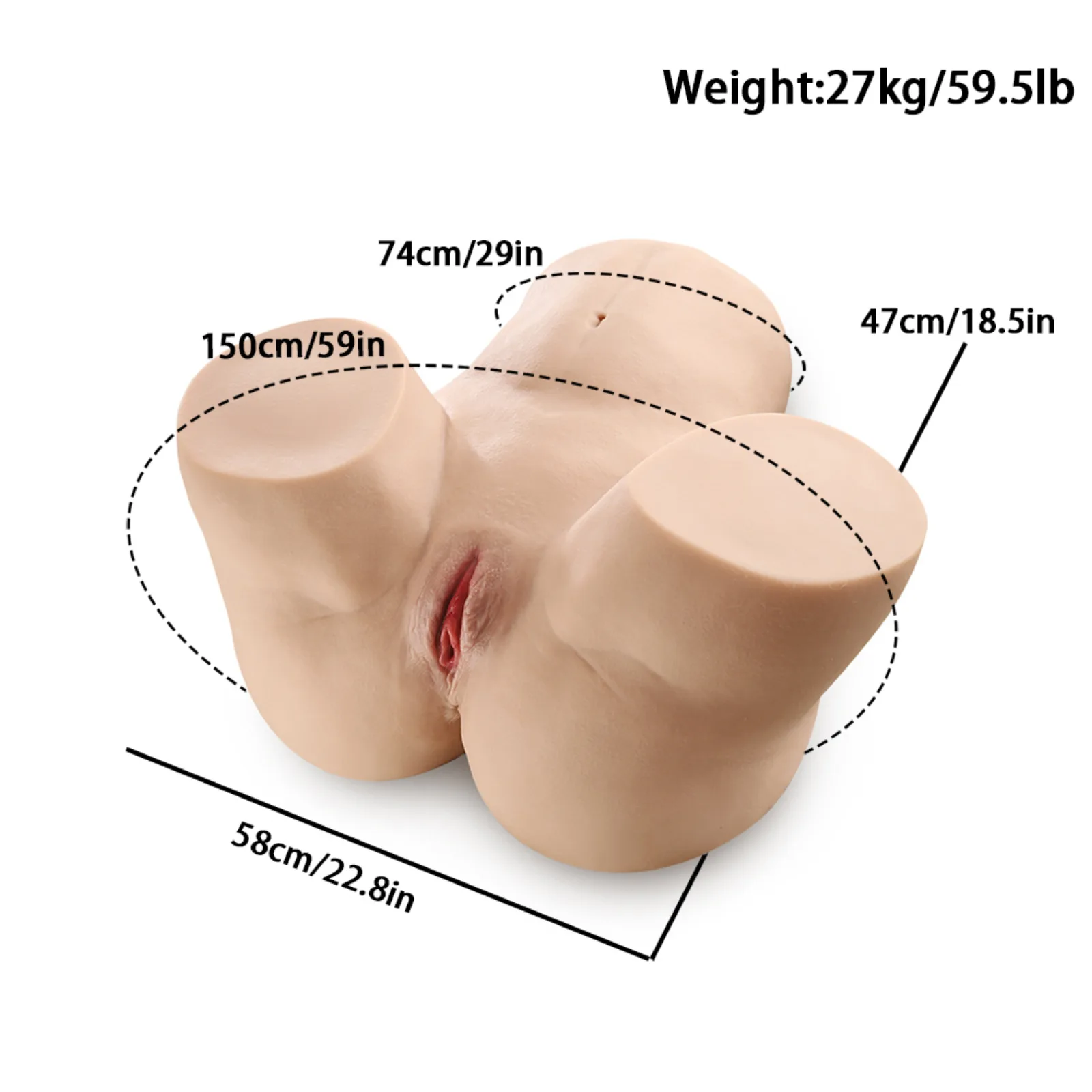MZRAI Mireille 30kg Big Butt TPE Doll, Super Xl Darcy Hip | EU Stock — photo 6