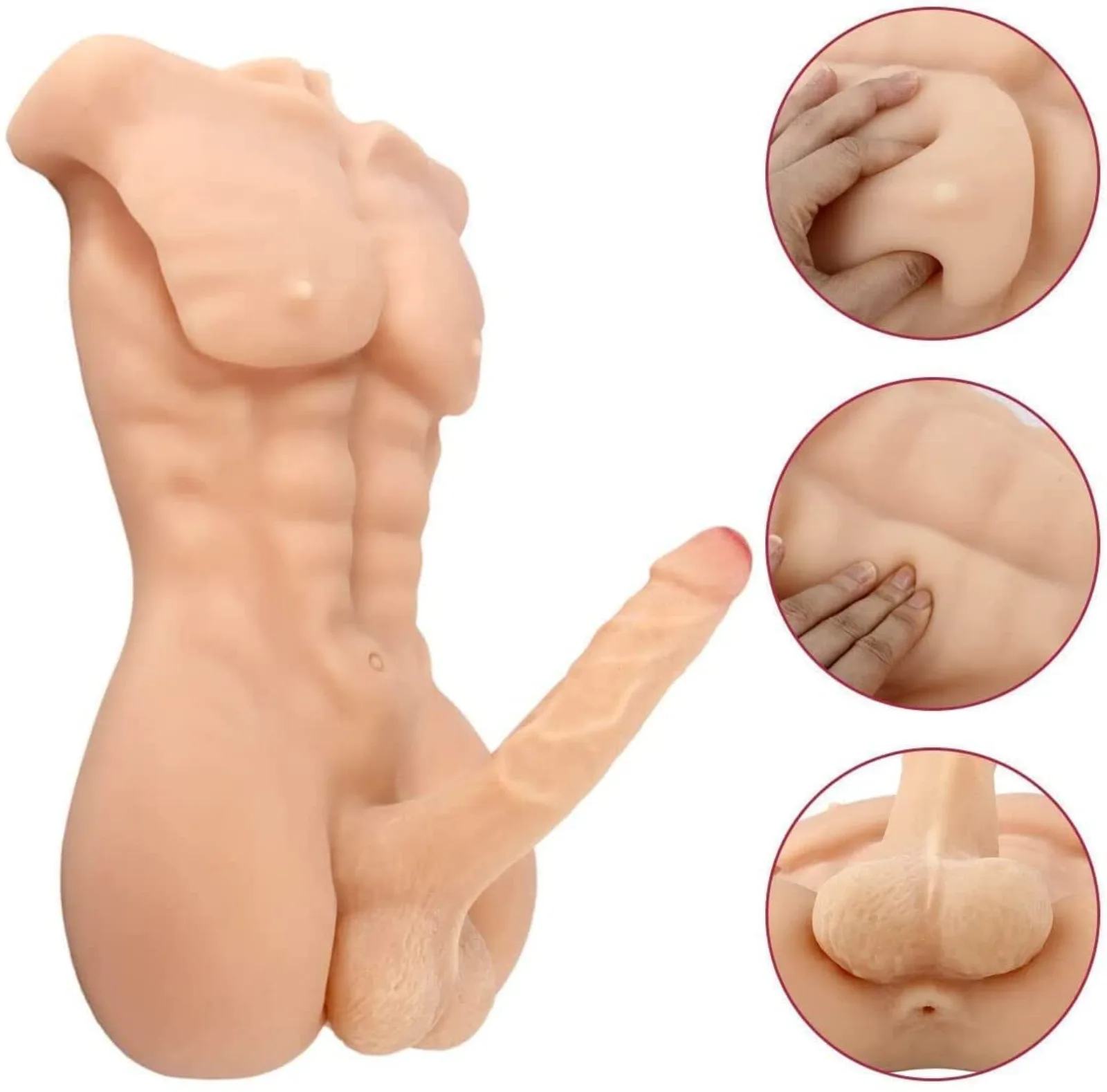 MZRAI Dominic 8kg Male TPE Torso Doll | EU Stock — photo 6